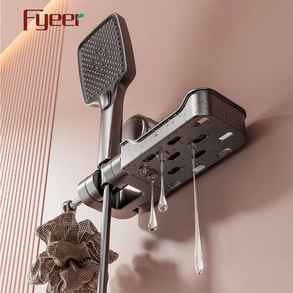 Fyeer Multi Functional 3 in 1 Suction Cup Hook Wall Hand Shower Soap Holder