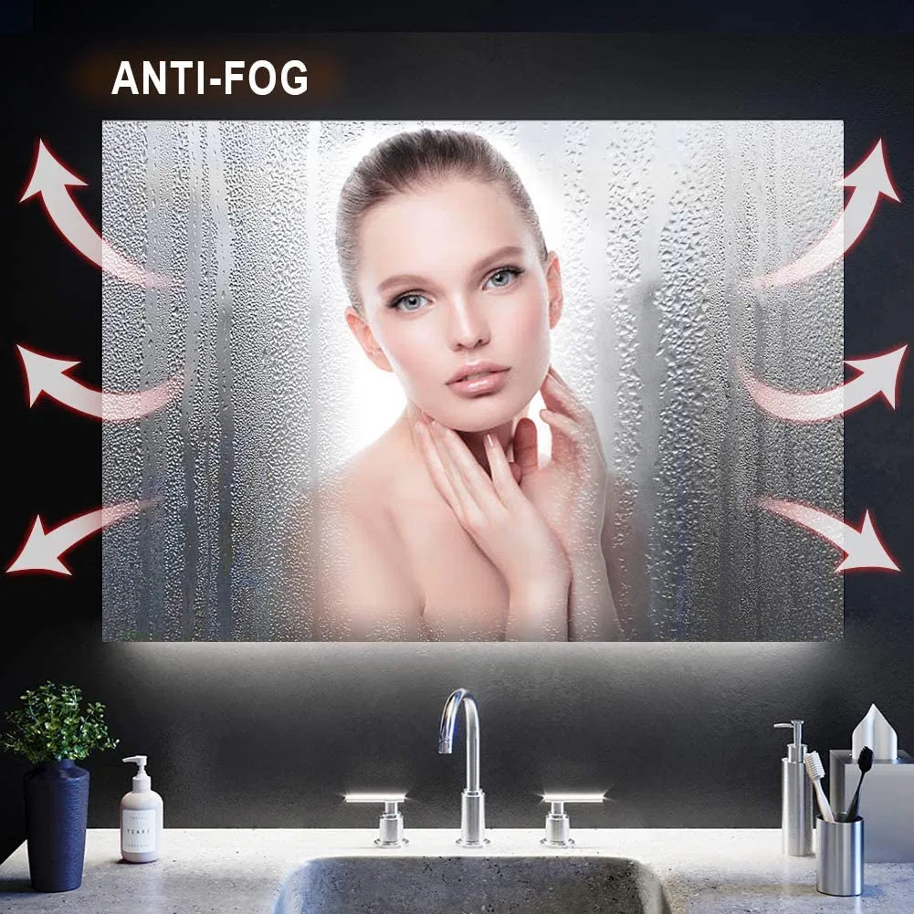 Sleek Anti-Fog LED Bathroom Mirror with Touch Controls