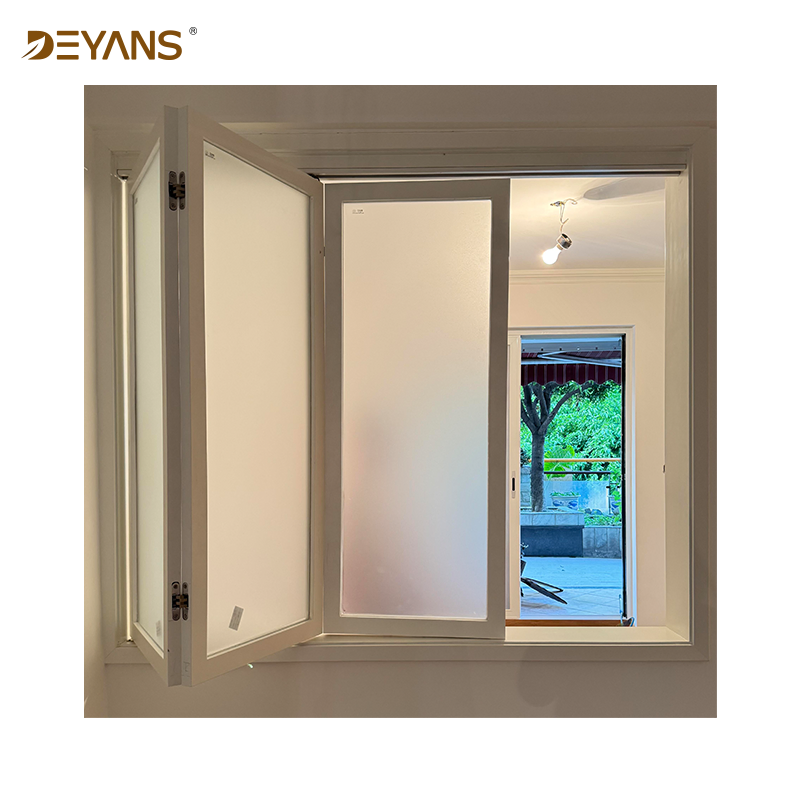 Hot Selling White Folding Window Aluminum Double Folding Window