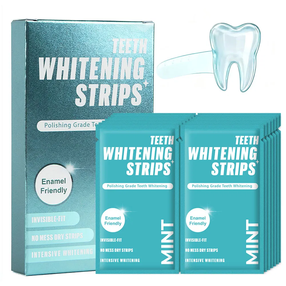 Wholesale Teeth Whitening Strips 7pairs Invisible Strong Viscosity Whitening Dry Strips