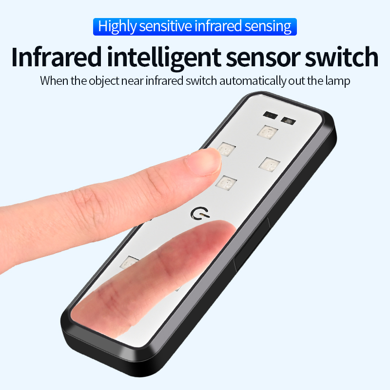 Универсальная светодиодная лампа-проектор для авто (7 цветов)