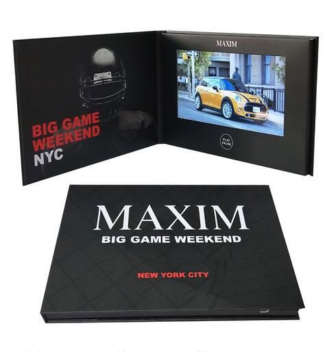 A4 A5 Size Business Promotional Gift Audio Greeting Card Video Print Card