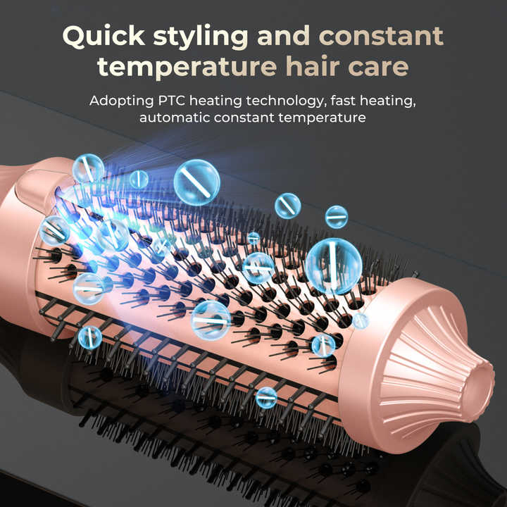 Volume Curls Digital Display Tourmaline Ionic Hair Curler Electric Curling Iron Brush Thermal Brush