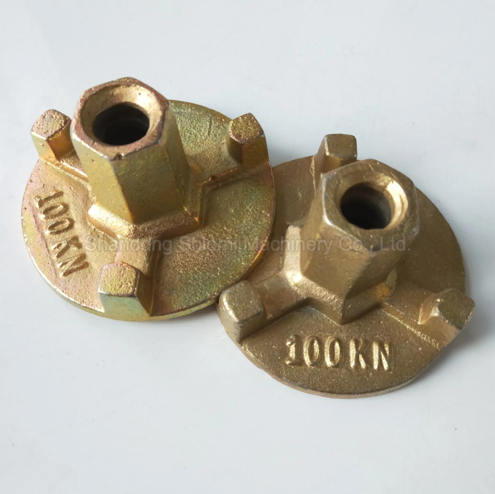 Peri/Doka/Meva/ Formwork/Scaffolding Galvanized Casted Round Wing Nut Tie Rod Anchor Nut with Dia 100mm