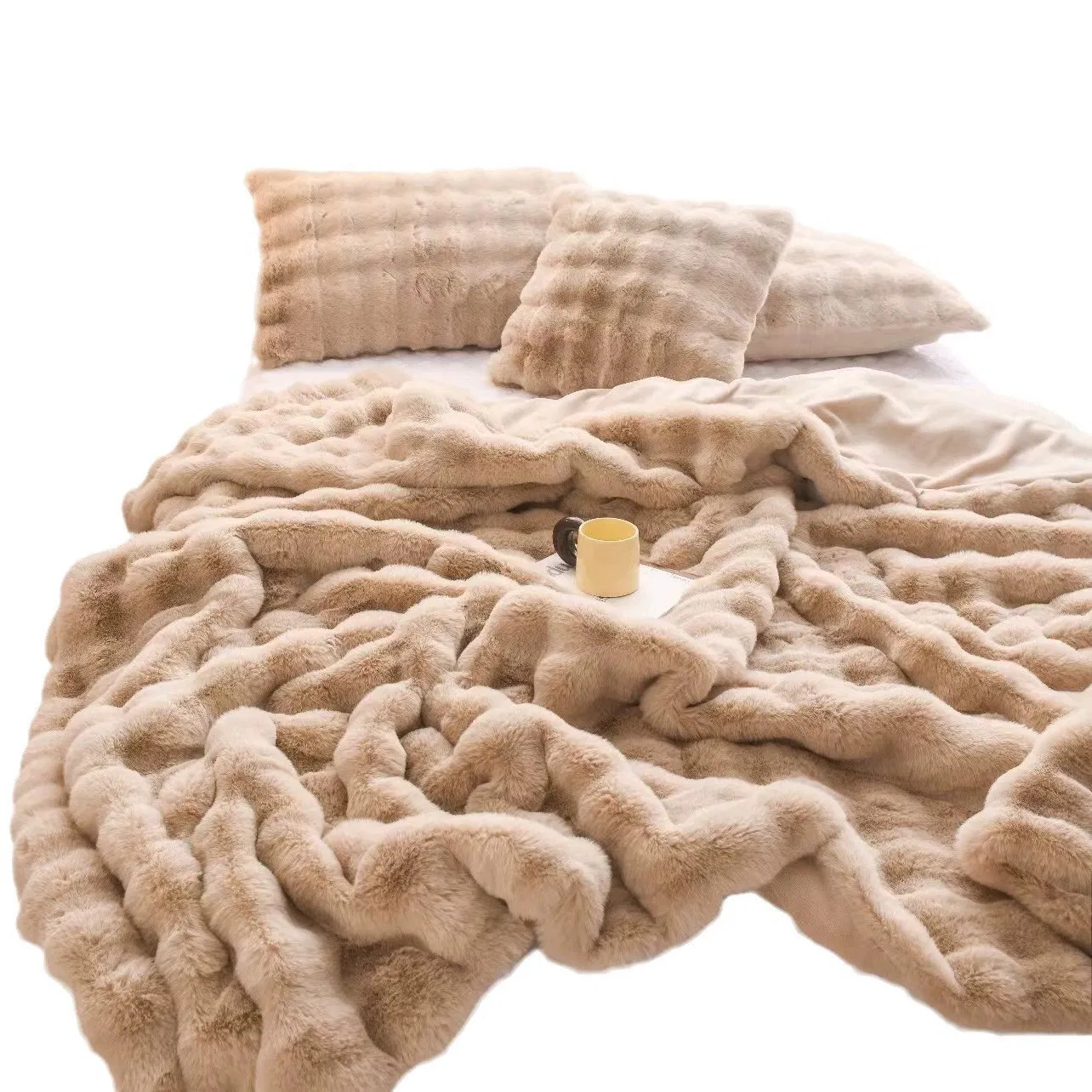 Luxurious Fur Rabbit Blanket for Cozy Comfort and Style