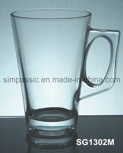 New Design Glass Coffee Mug with Handle