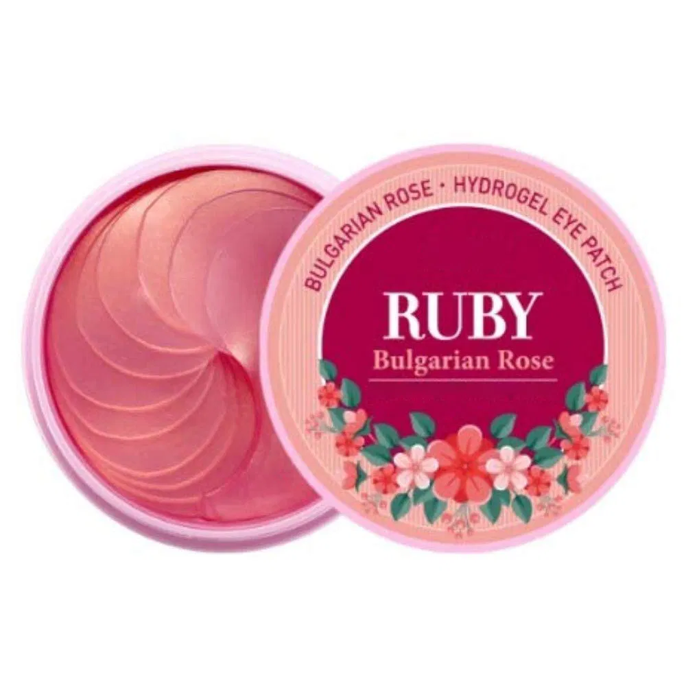Private Label Ruby Bulgarian Rose Hydro Brightening Dark Circle Remove Gel Eye Patch