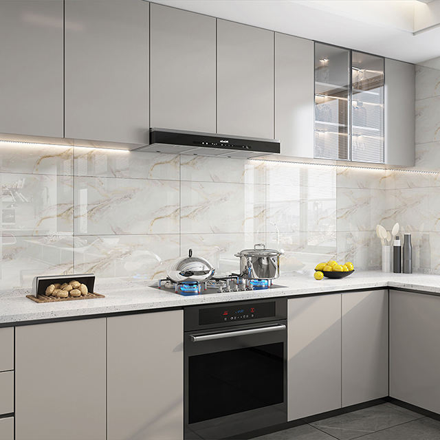 Wallpaper 3D Marble Tiles Peel Stick Waterproof Wall Decor for Bathroom Kitchen