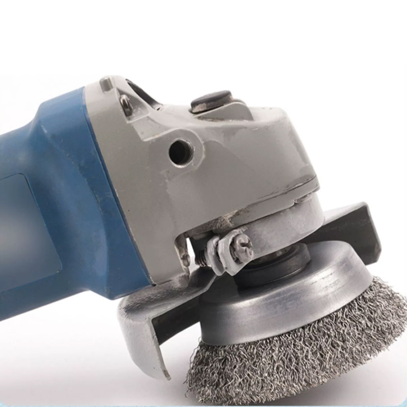 Проволочная щетка-колесо для дрели (латунь, медь, нержавейка)