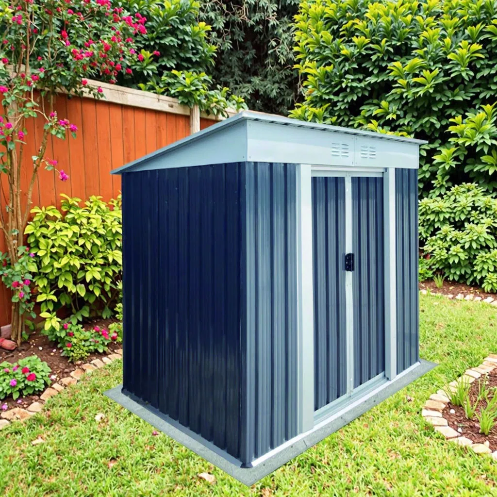 6*4FT Weatherproof Outdoor Storage Shed for Allseason Use and Garden Equipment Protection Casetta Giardino