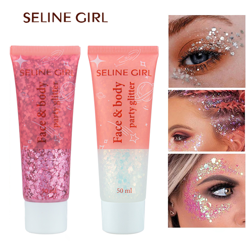 Seline Girl 50ml Eyeshadow Face Body Party Gel Glitter