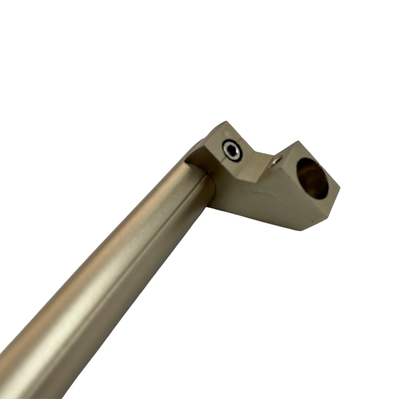 Solid Die Cast Aluminum Handle Matte Black for Interior Glass Door