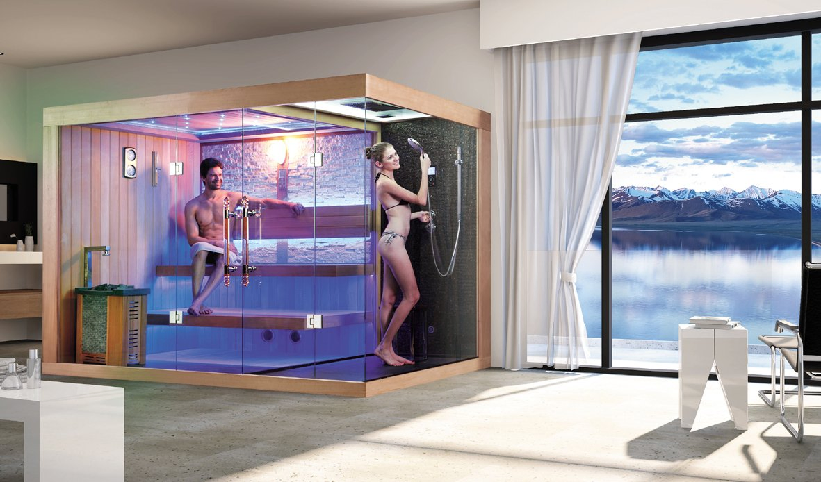 Australia Style Deluxe Comfortable and Sauna Steam Bath