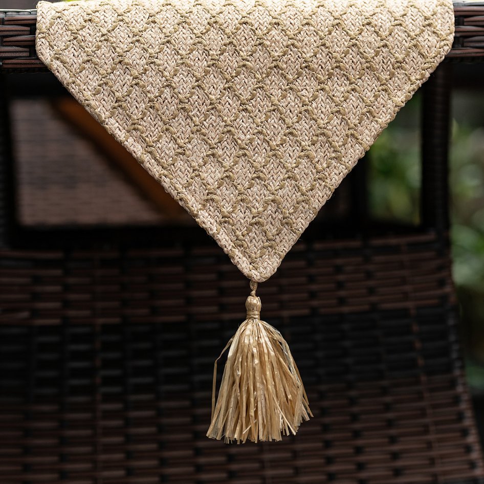 Polyester Woven Custom Washable Nature Dining Table Runner
