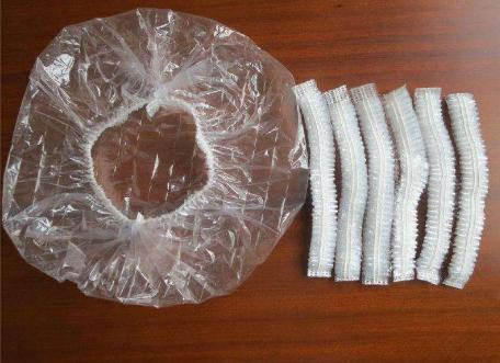 Waterproof Salon Hair Dry Processing Cap Custom PE Plastic Transparent Hair Cover Disposable Shower Caps