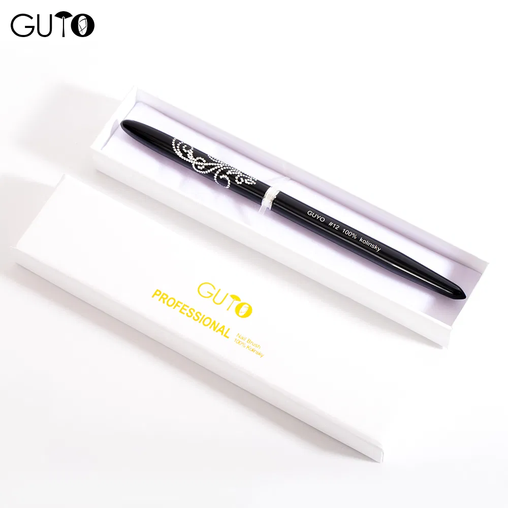 Black Color 100% Pure Kolinsky Sable Acrylic Nail Art Brush Manufacture