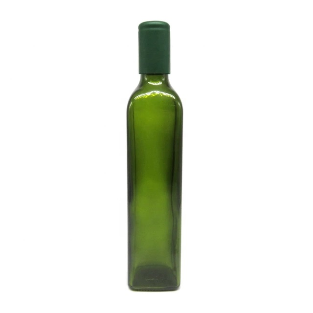 500ml Empty Dark Green Vinegars / Olive Oil Bottle with Metal Caps