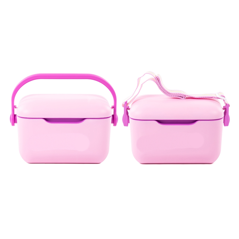 Ice Master Vivid 6qt Customized Friendly Warmer PU Foaming with Handle Strapped Tan Color Mini Beer Can Cooler Box for Food