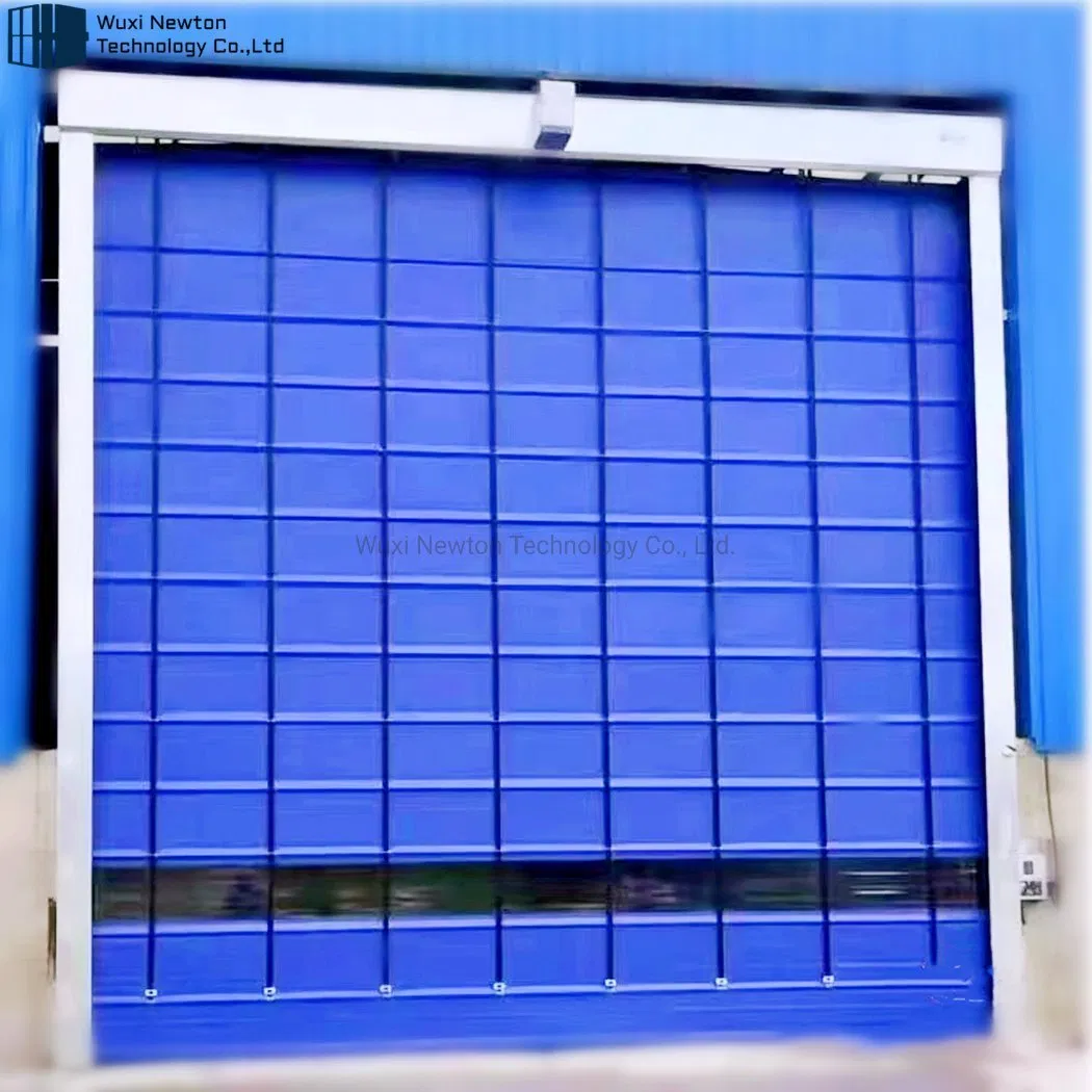 Automatic High Speed PVC Sheet Shutter Stacking Doors Rapid Rolling Industrial Fast Folding Door for Warehouse
