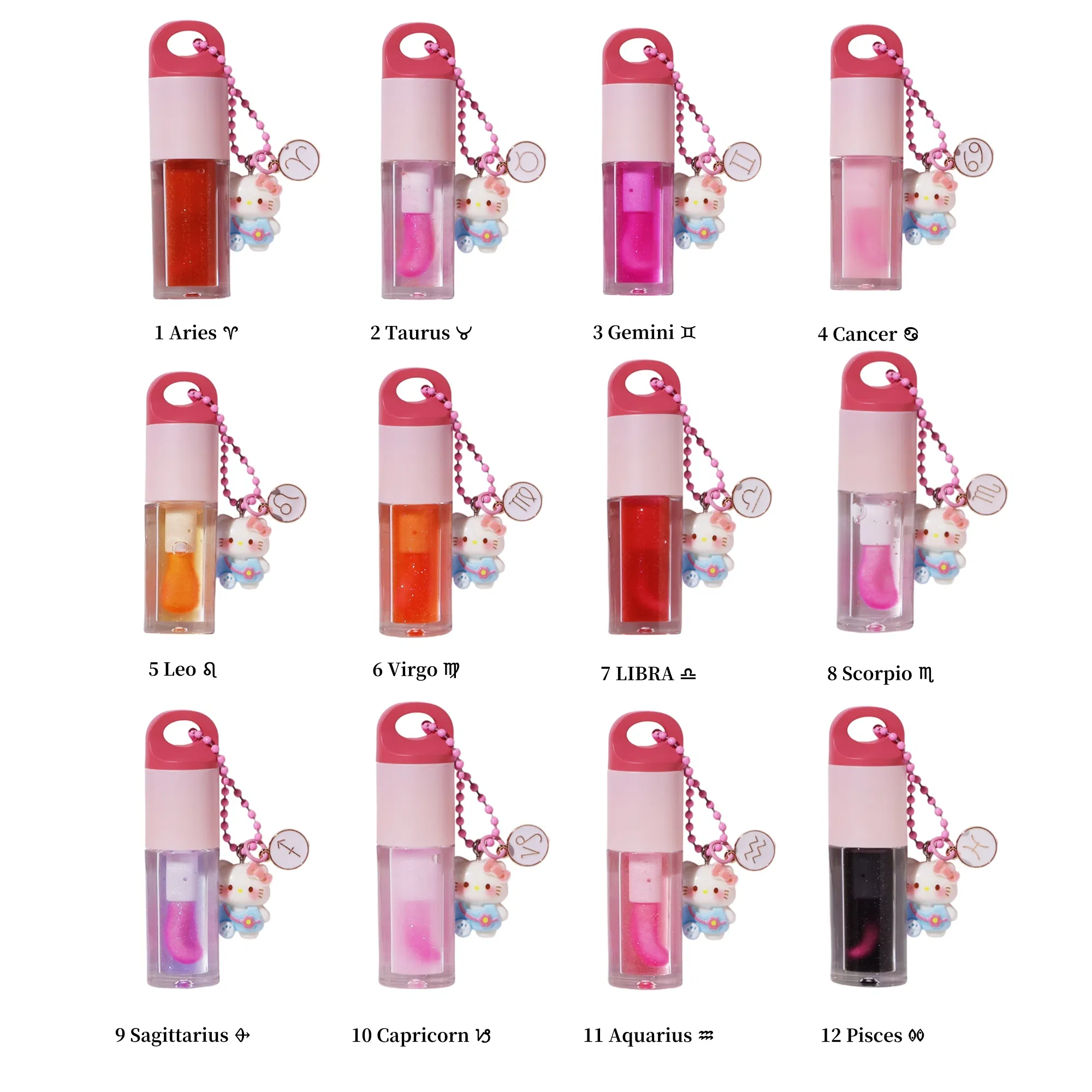 Private Label 10 Falvour Lip Oil High-Quality Moisturizing Vegan