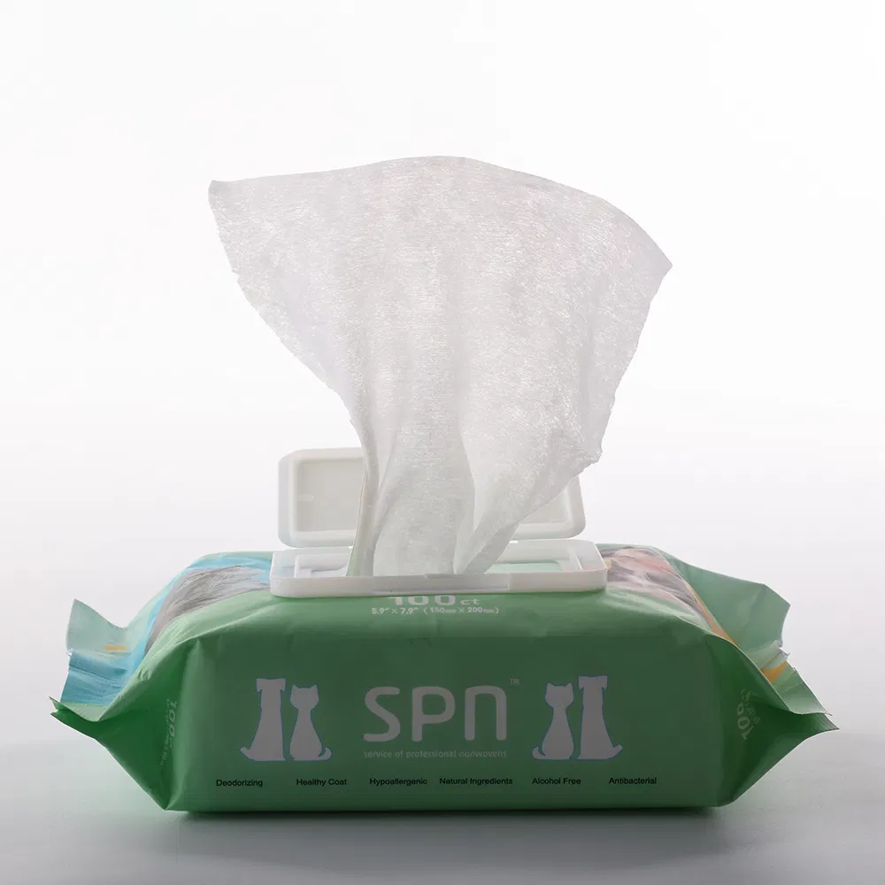 Gentle Nonwoven Pet Wipes Quick Cleanups Wet Wipes Household Commercial Use OEM Dog and Cat Wet Clean Wet Wipes Pets Face Body Lip Mouth Cleaning Wipes
