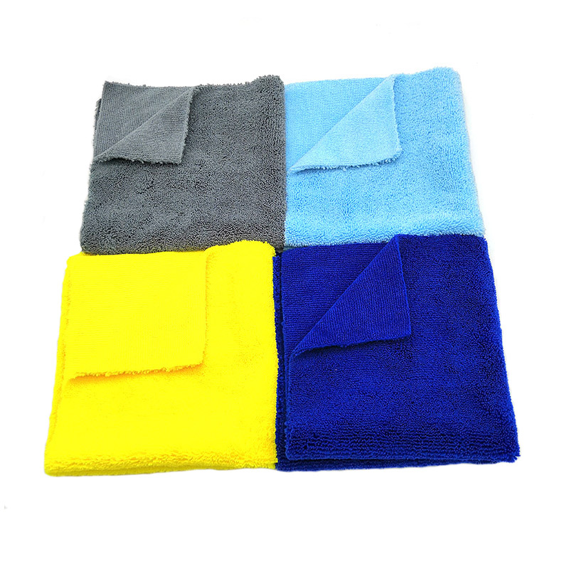 350 GSM Car Wash Cloth Microfiber Cleaning Edgeless 16X16 Inch Microfiber Car Towel Auto Detailing Drying Towels