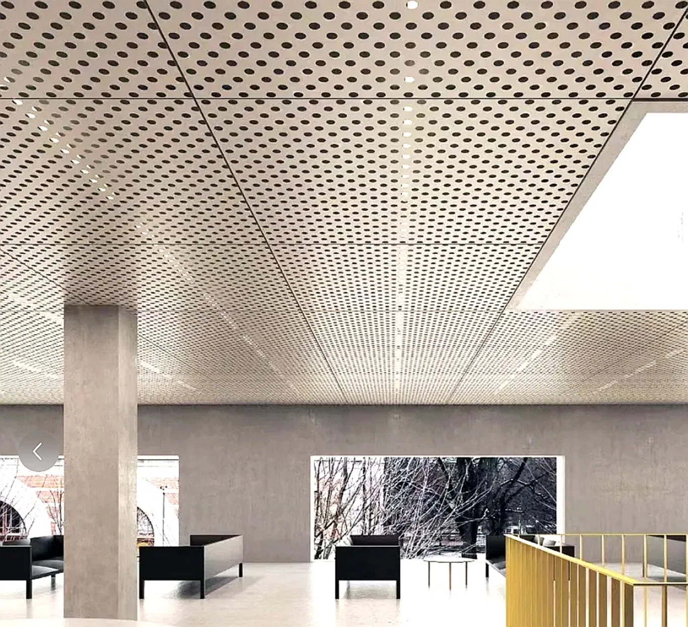 Studio Room Decorative Sound Absorbing Wall Panel Aluminum Honeycomb Micro Perforated Acoustic Panel