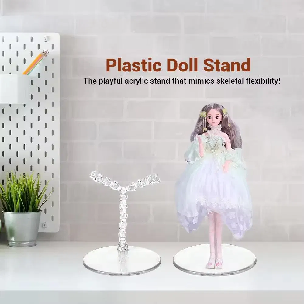 Plastic Adjustable Support for Mini Dolls
