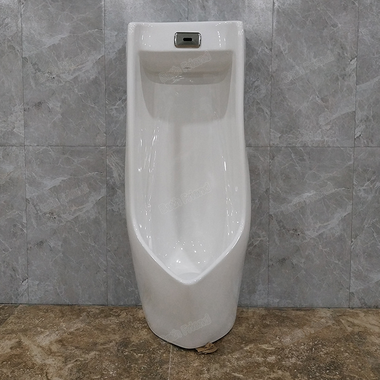 Modern Design Induction Ceramic P/S Trap Male New Style Floor Standing Sensor Urinal