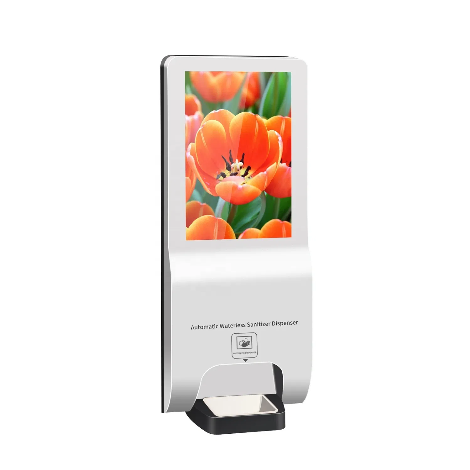Automatic Hand Sanitizer Dispenser with 21.5 Inch LCD Digital Signage Touch Screen Kiosk Advertising Player