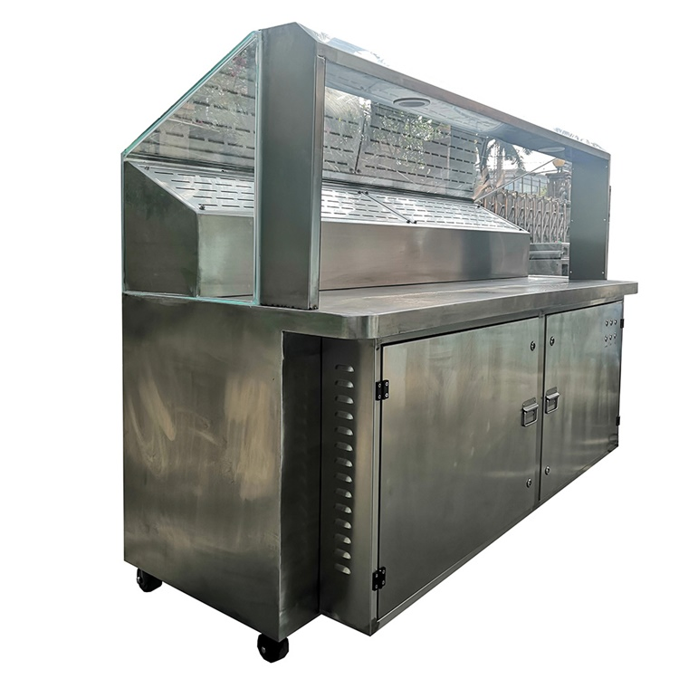 Mobile Fastfood Streetfood Smokeless Cooking Station Cook Fast Food Truck