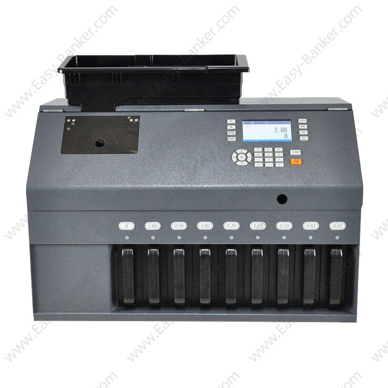 CS-900 High-Speed Automatic Coin Counter & Sorter, Multi-Currency Coin Sorting Machine