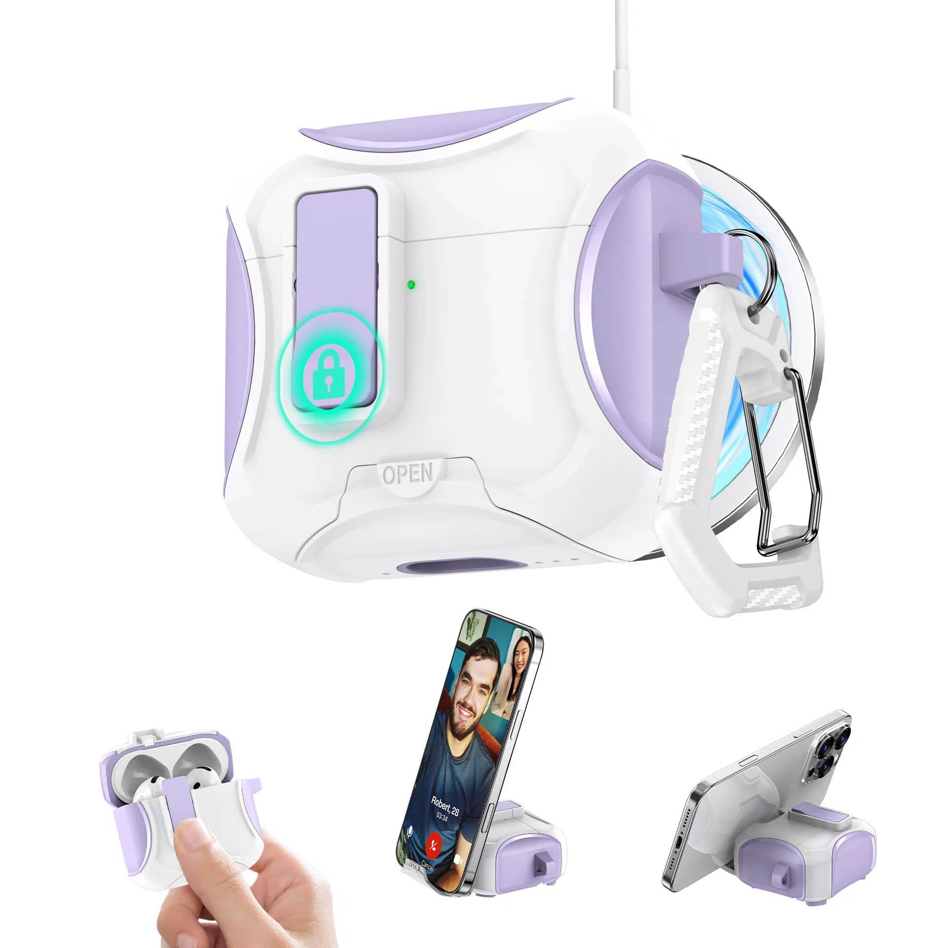 Магнитный чехол-брелок для AirPods Pro/Pro 2