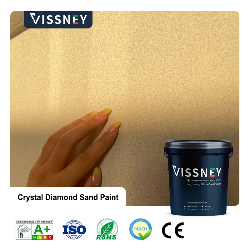 Vissney Crystal Diamond Sand Paint for Elegant Home and Office Walls