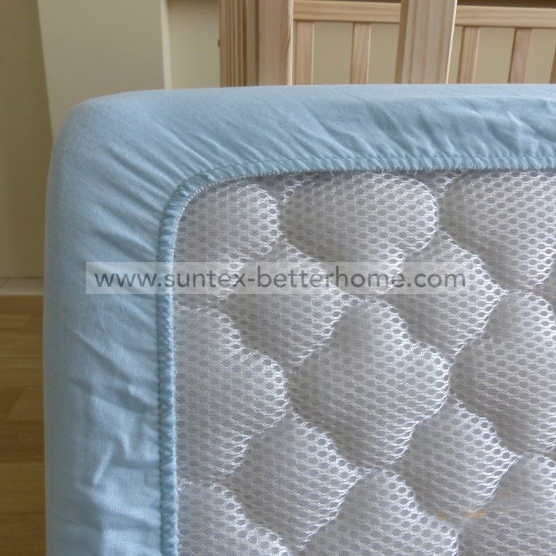 Custom 100% Cotton Muslin Baby Waterproof Fitted Crib Sheet
