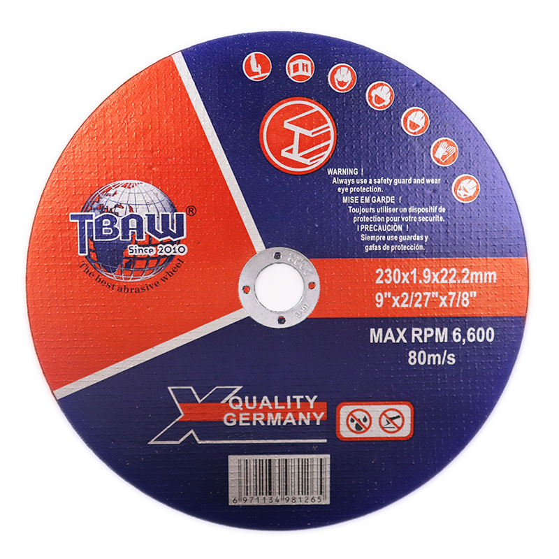 China Supply 9 Inch 230mm T41 Sharpness Stainless Steel Cut off Wheel Cutting Wheel Disc for Metal Steel