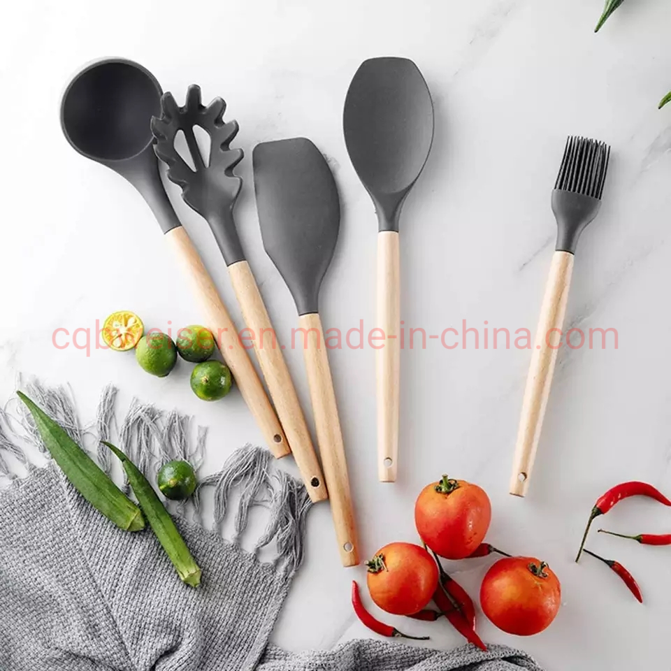 Silicone Kitchen Utensil Cooking Set High Temperature Resistant Set