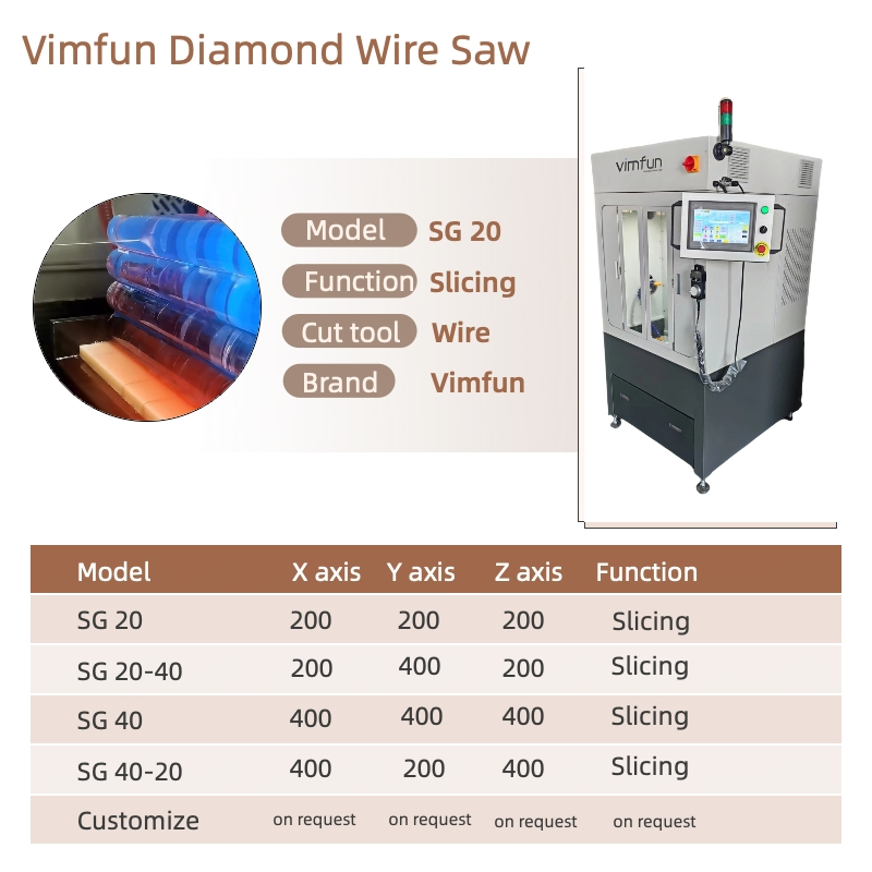 Портативная алмазная пила Vimfun SVI60 CE для резки кварца