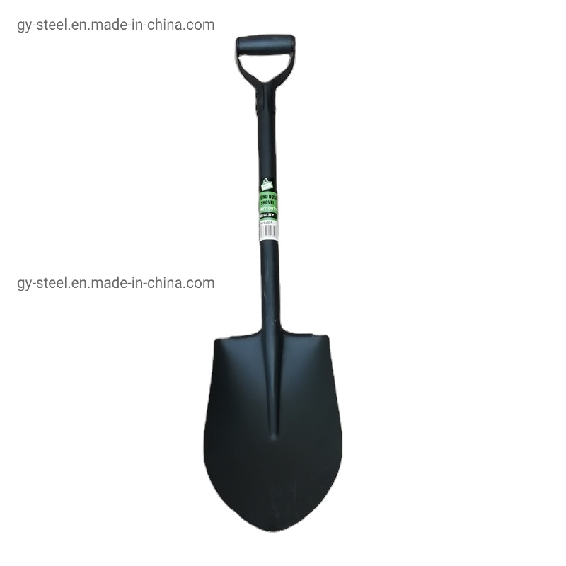 Metal Shovel with Handle with Special Steel Plates for Digging