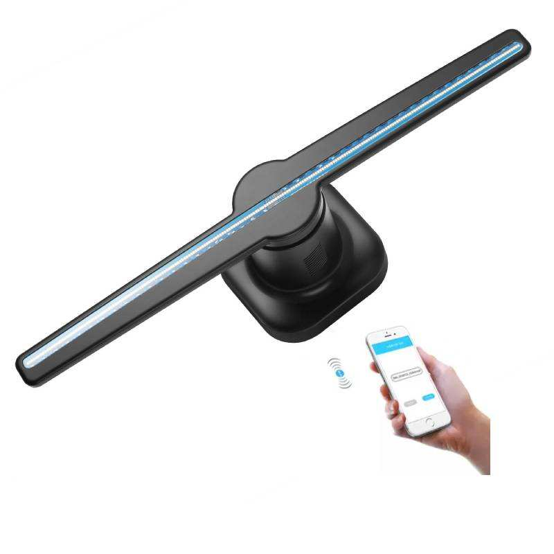 Mini 3D Holographic Projector with Remote Mobile Advertising Display