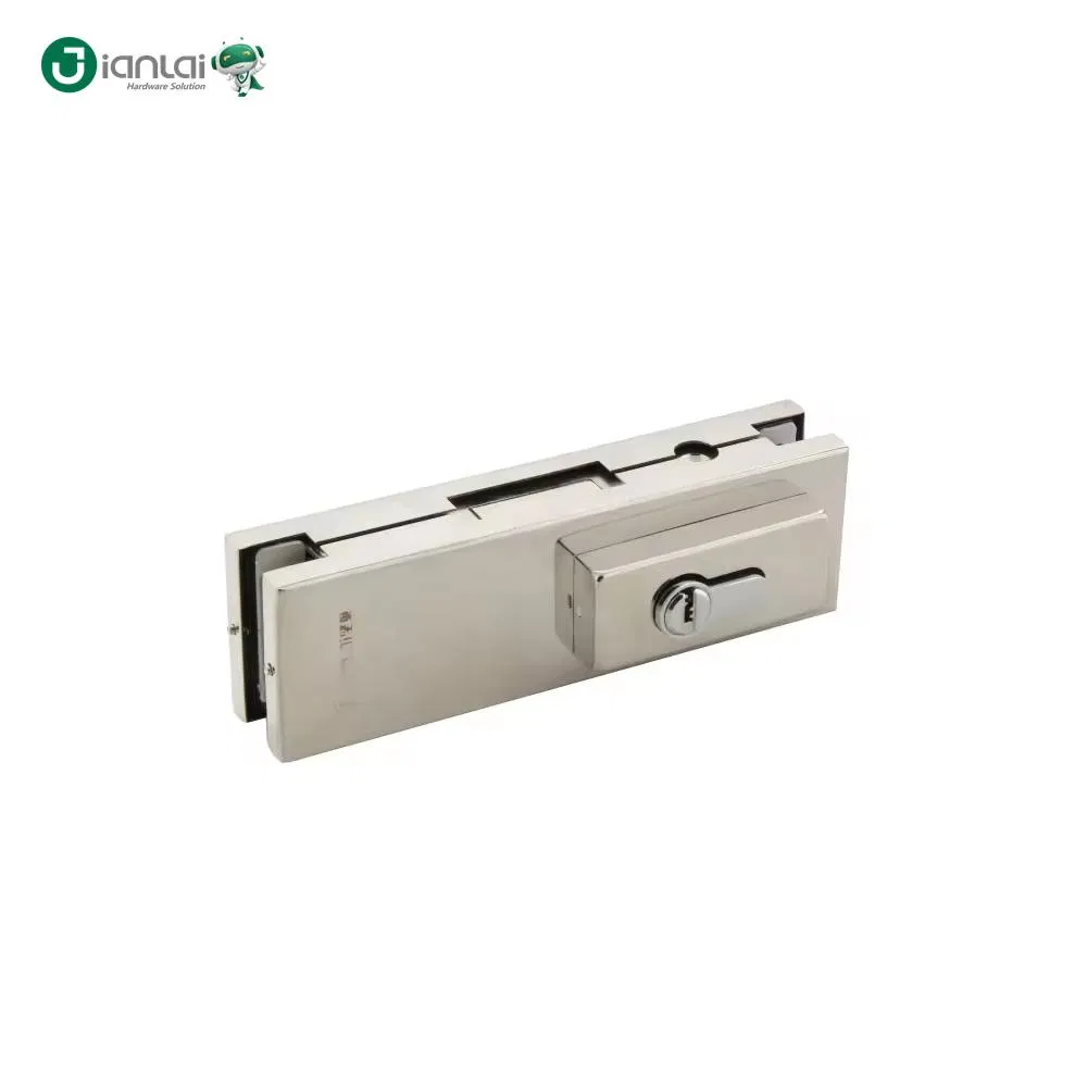 Sliding Glass Hardware Commercial Entrance Safety Anti-Theft Stainless Steel Lock Patch Fitting