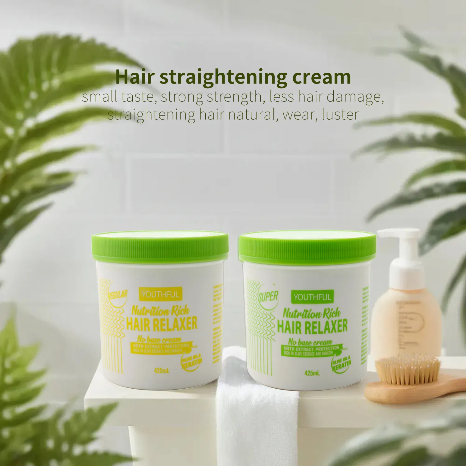 Relaxer Perm Damaged Repair Smoothing Treatment Hair Straightening Cream