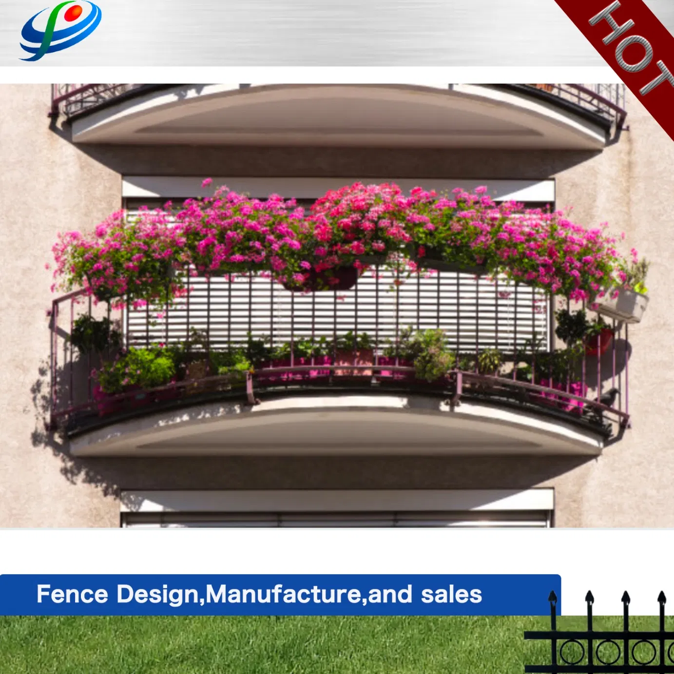 Factory Aluminum Swimming Pool/Balcony Fence/Fencing for Home/ Garden/School/Villa