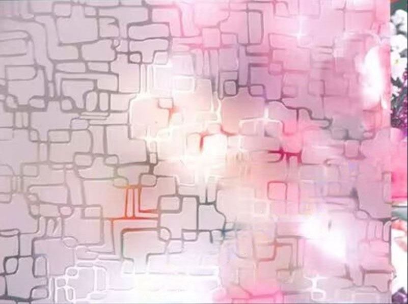 10mm Acid Etched Patterned Glass Art Decorative Glass for Decoration/Building