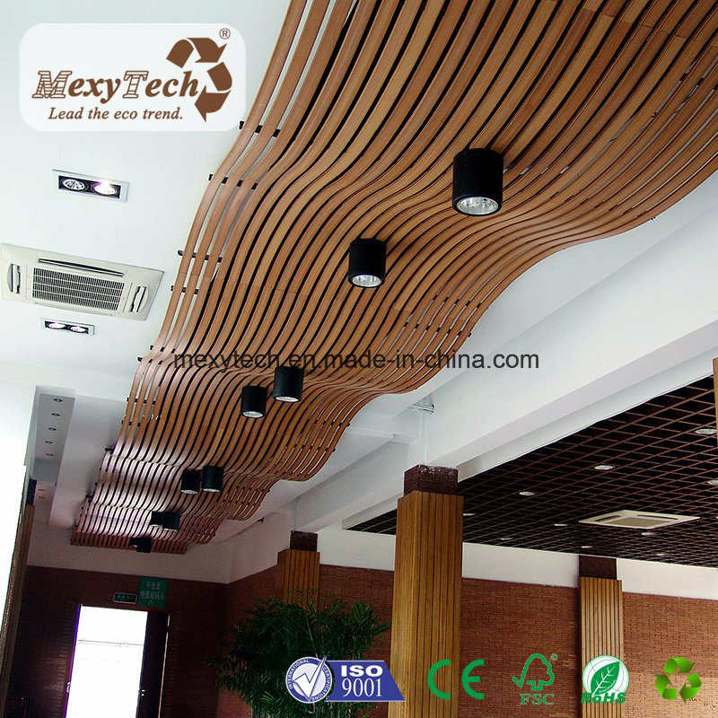 Light Weight Real Wood Suspended WPC Ceiling