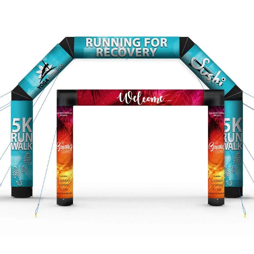 Custom High Quality Inflatable Arch Tent Fast Install Inflatable Welcome Arch Waterproof Orange Inflatable Arch For Sport Rece