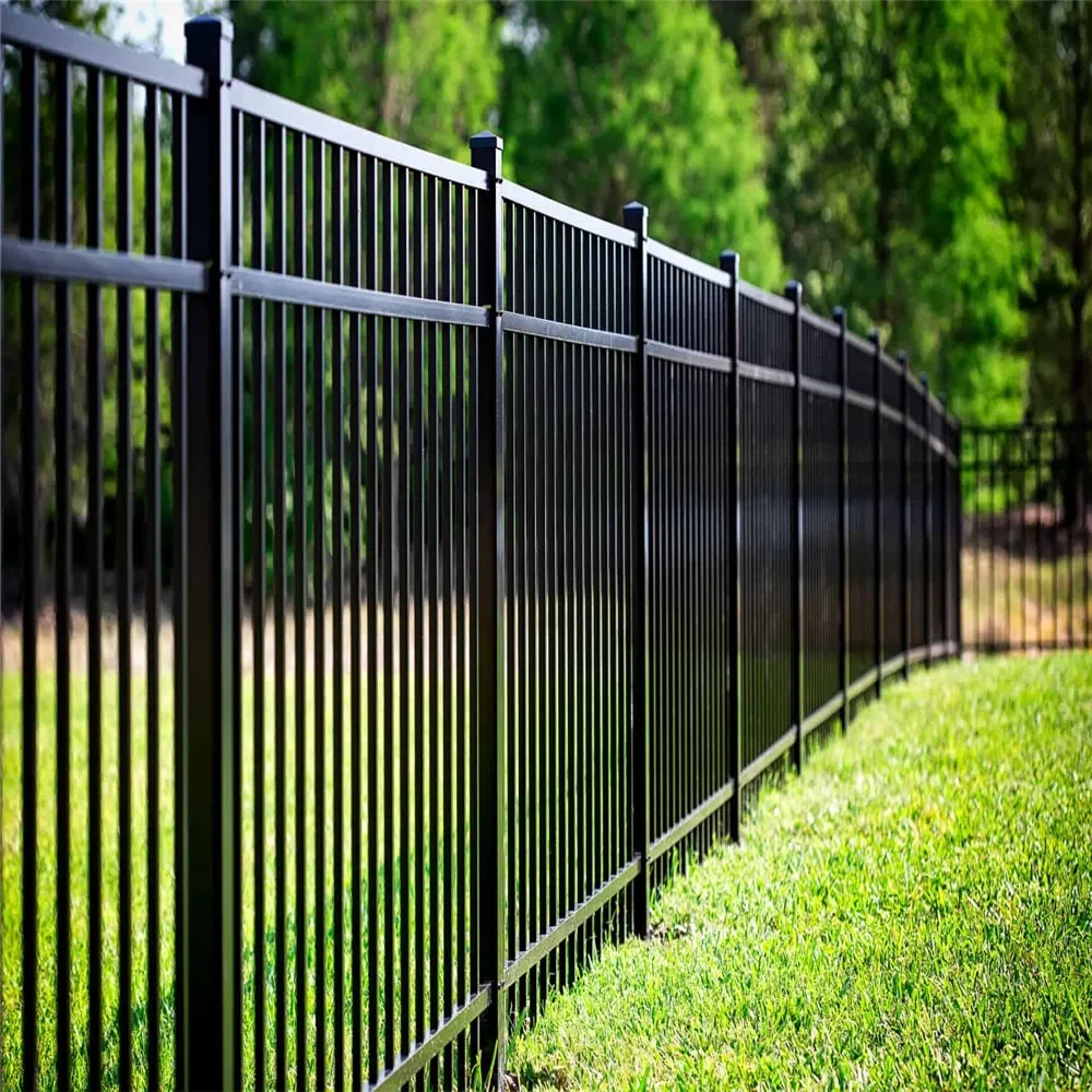 Wholesale Galvanized 6ftx8FT Metal Tube Anti Rust Security Steel Fence Wrought