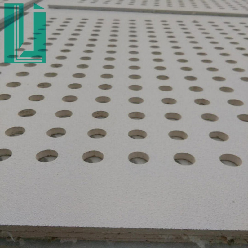 Perforated Plasterboard. Acoustical Acoustic Gypsum Board Ceiling Panel Plasterboard