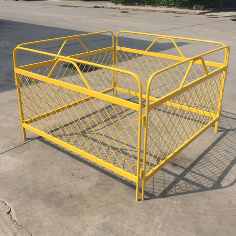 Easily Assembled Factory Direct Sell Customized Yellow Manhole Pit Guard Fencing