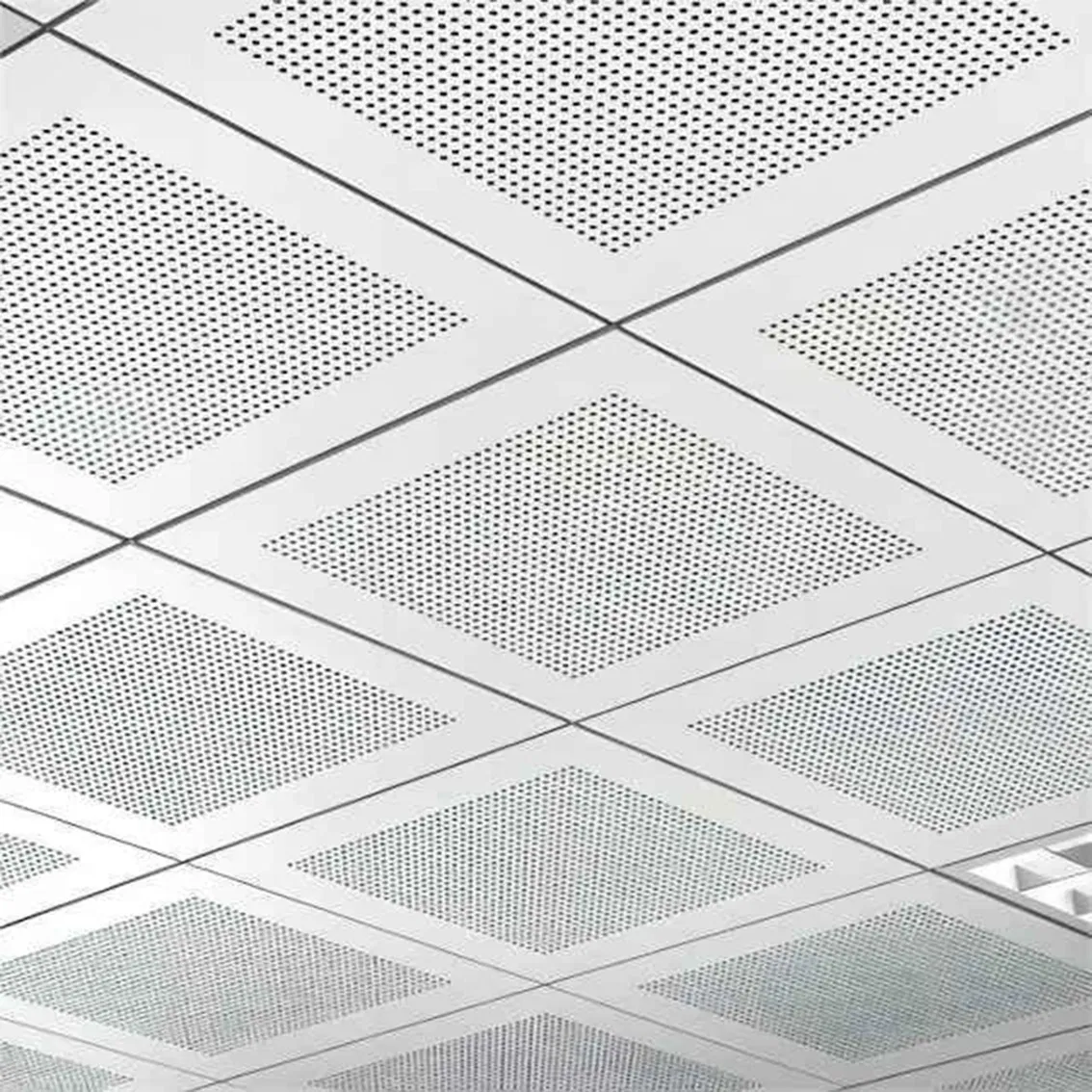 Sleek Acoustic Aluminum Metal Ceiling Panel Soundproof Aluminium Ceiling Covering Ceiling Decoration Acoustic Panel